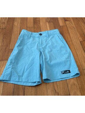 Pelagic Deep Sea Hybrid Fishing Shorts Youth Size 23 Aqua